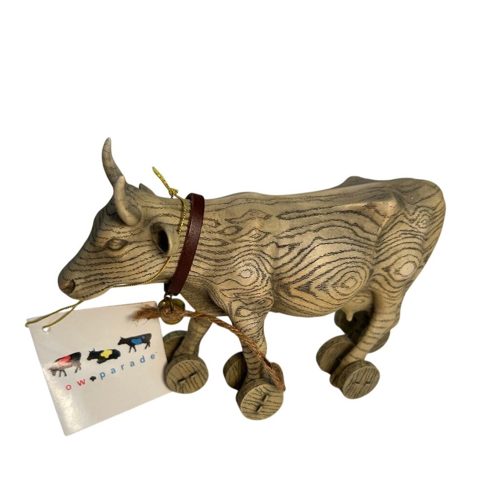 COW PARADE Pull Toy #9130 Westland Giftware Retired Box & Tag